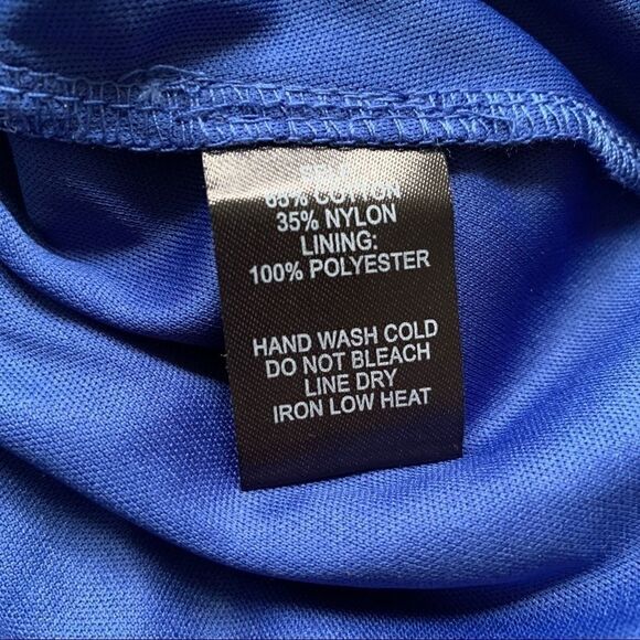 NWT Lulu’s Lace Overlay Royal Blue Dress Gown Size Small - Picture 10 of 10